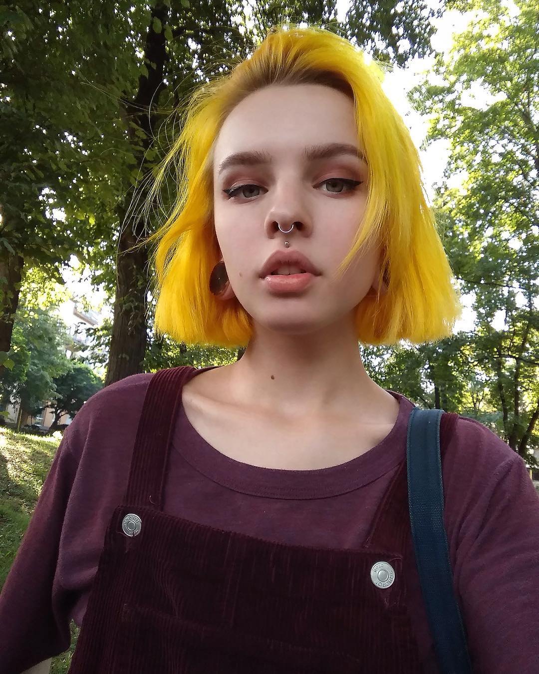 Yellow hair girl
