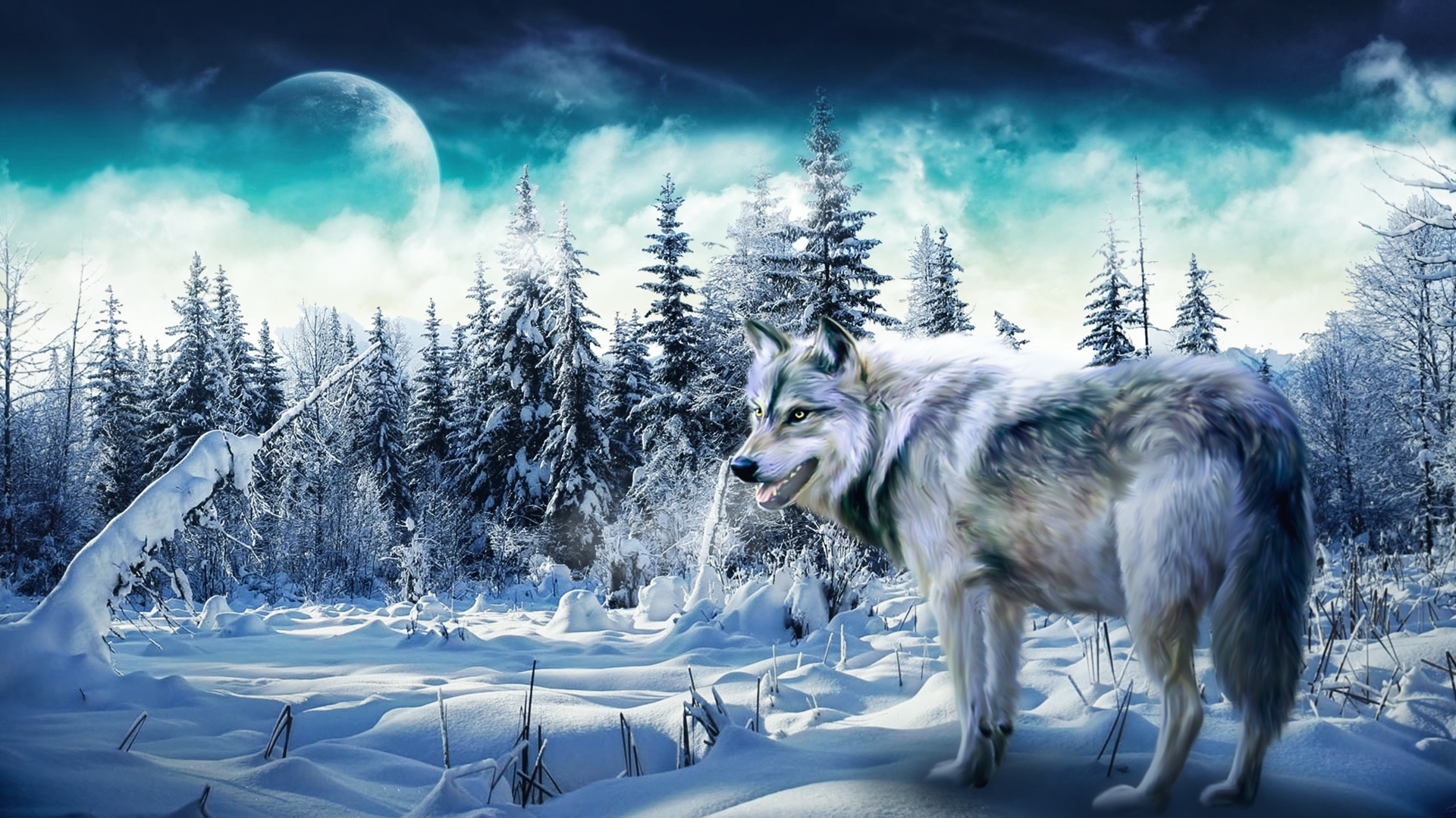 Волк на заставку