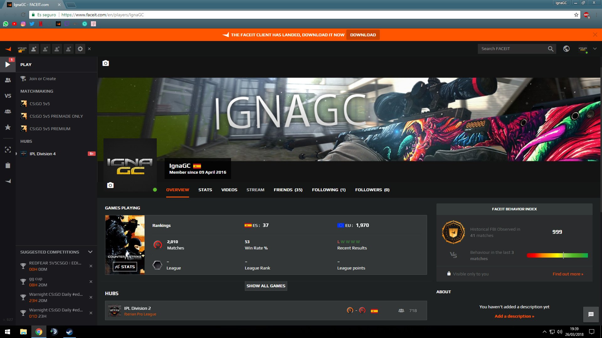 Faceit profile steam фото 90