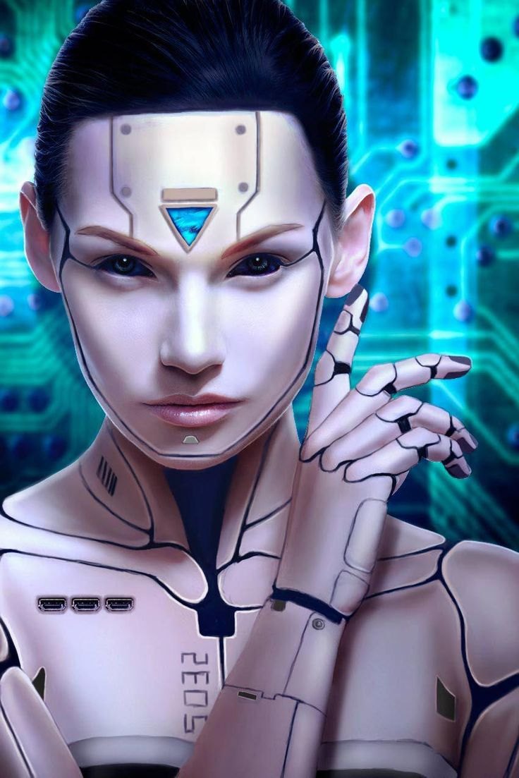 Cyberpunk cyborg art фото 30