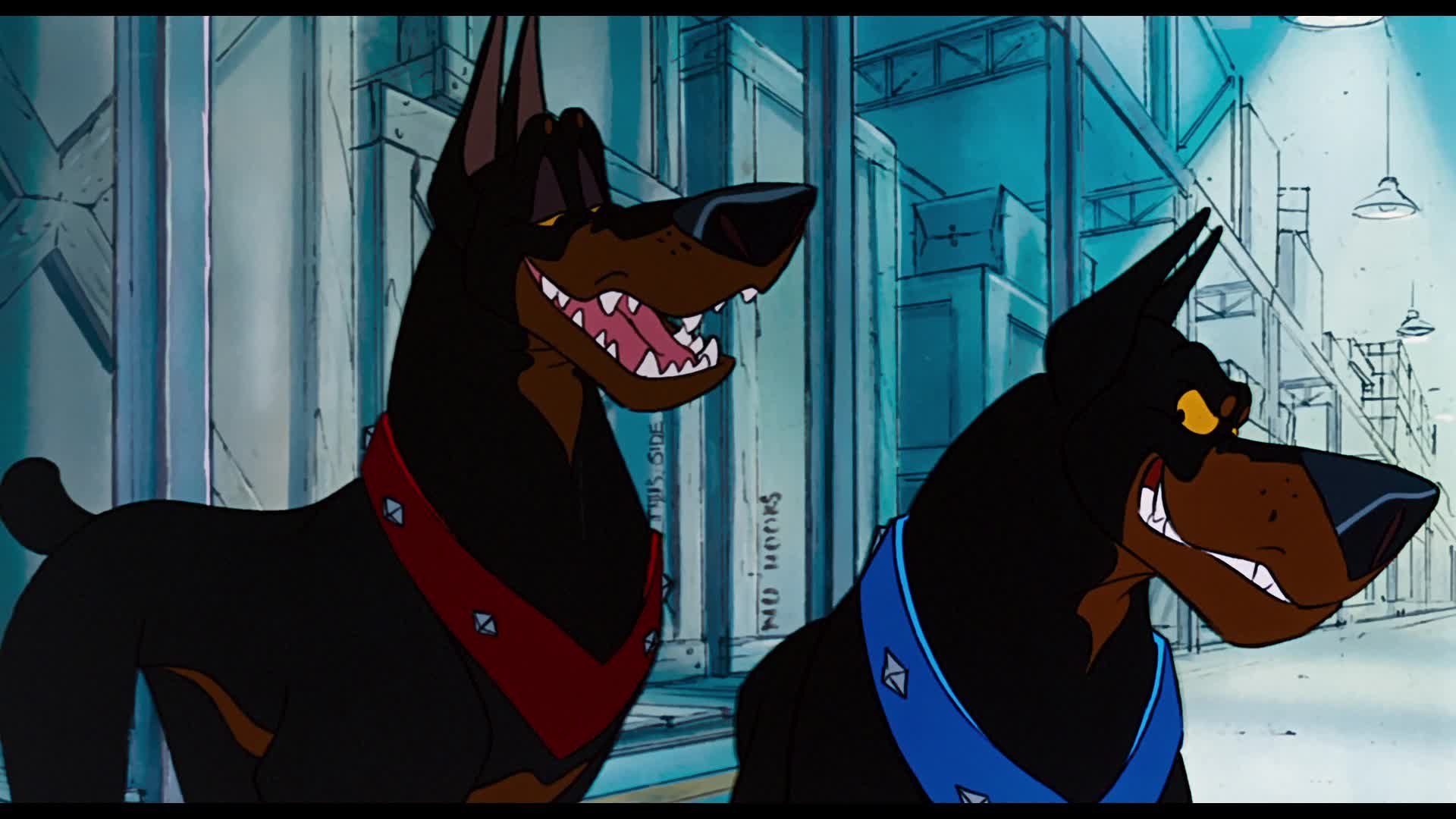 Alice has a big black dog. Оливер и компания Доберманы. Оливер и компания ДЕСОТО.