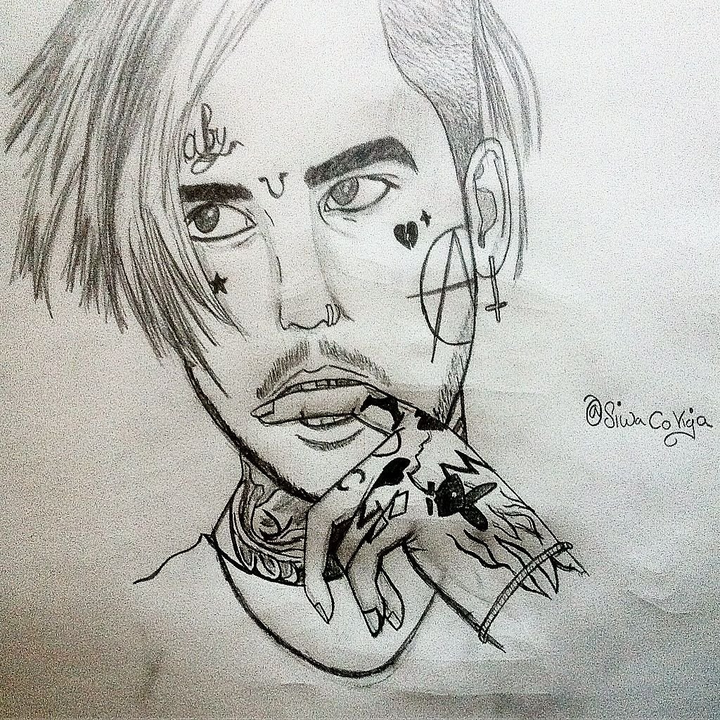 Lil peep нарисовать