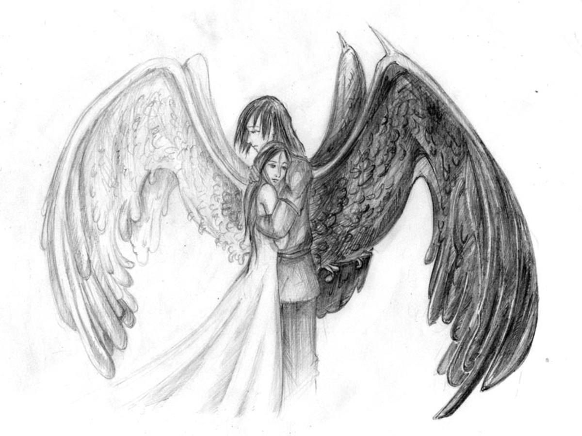 Ангел или демон для срисовки