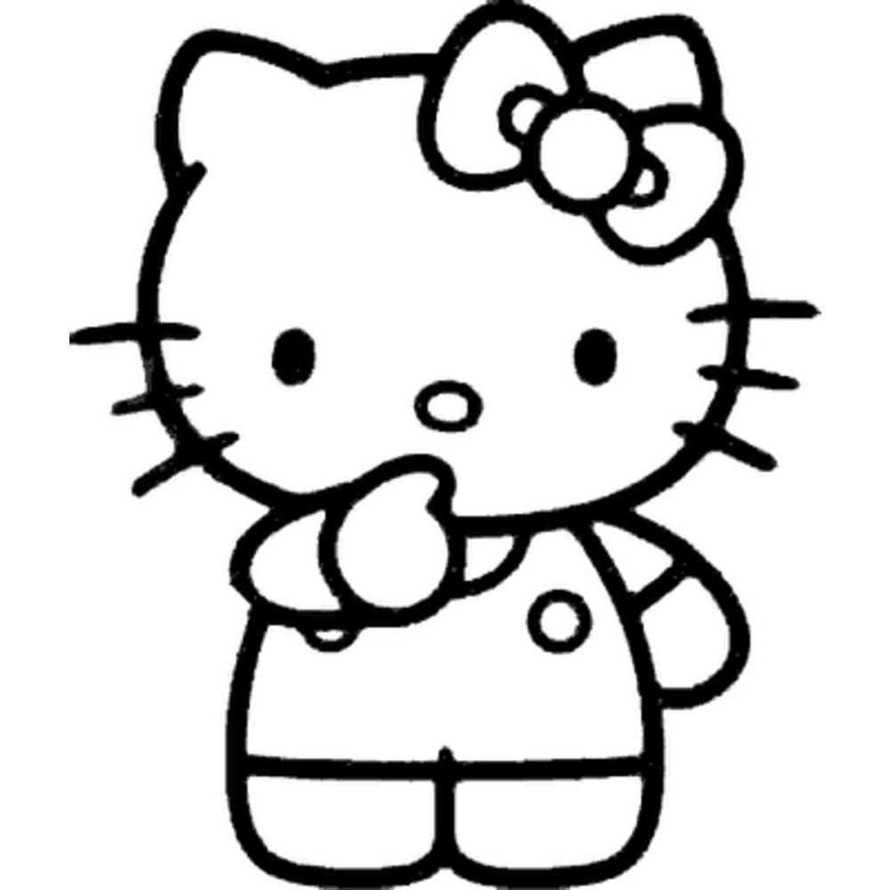 Нарисовать hello kitty черную. Хелло Китти. Хелло Китти раскраска. Раскраски для девочек с Кити. Картинки hello Kitty для срисовки.