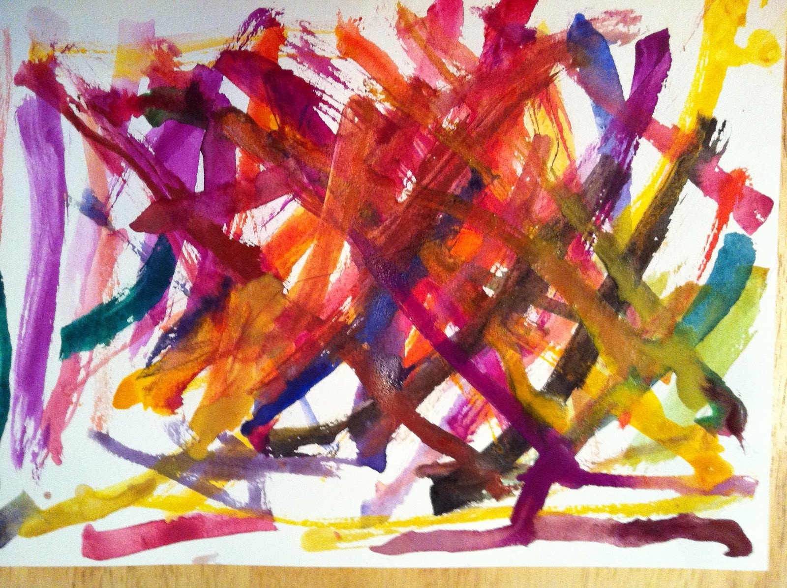 Характер картины. Абстрактная композиция суматоха. Художник разноцветные линии. Характером мазка линией цветом ритмом в абстрактной композиции. Беспредметная композиция мазками.