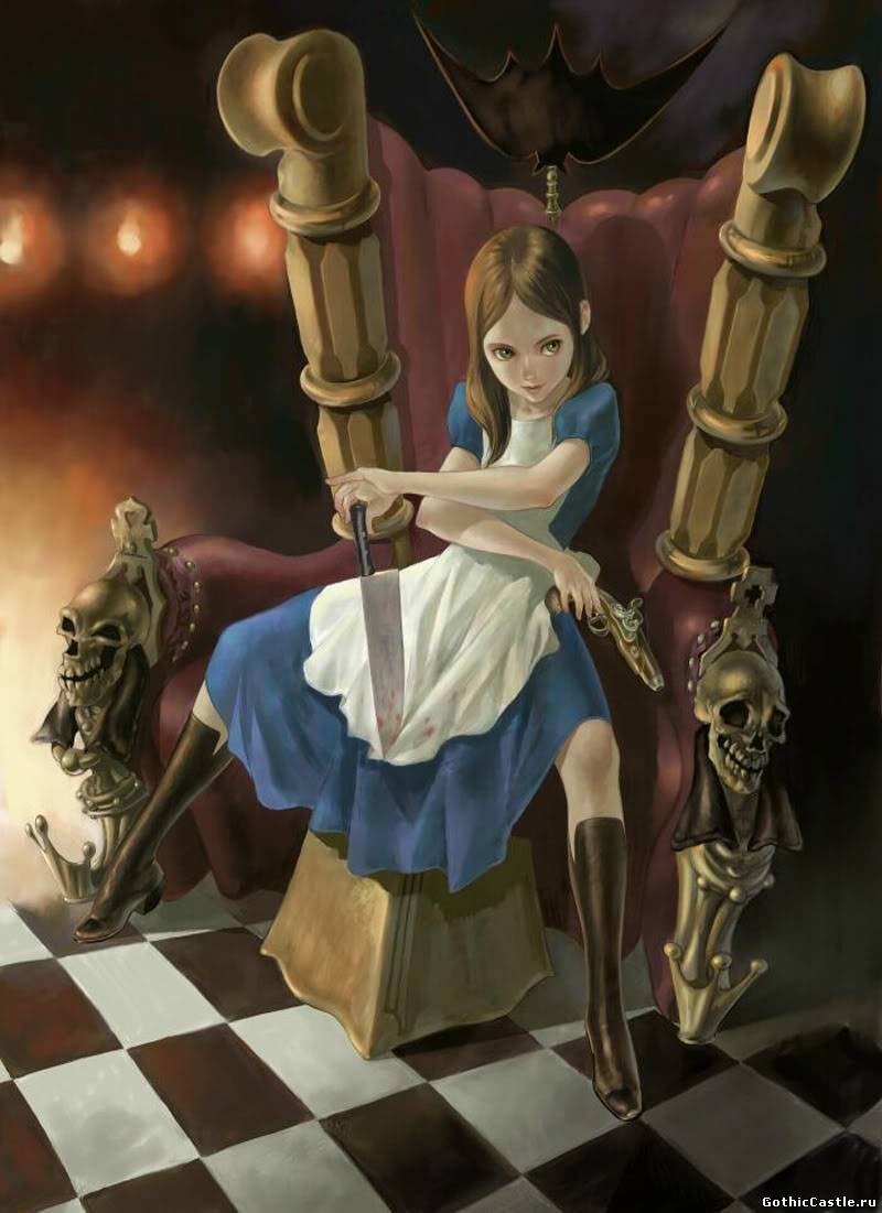 Алиса в стране чудес Зазеркалье арт