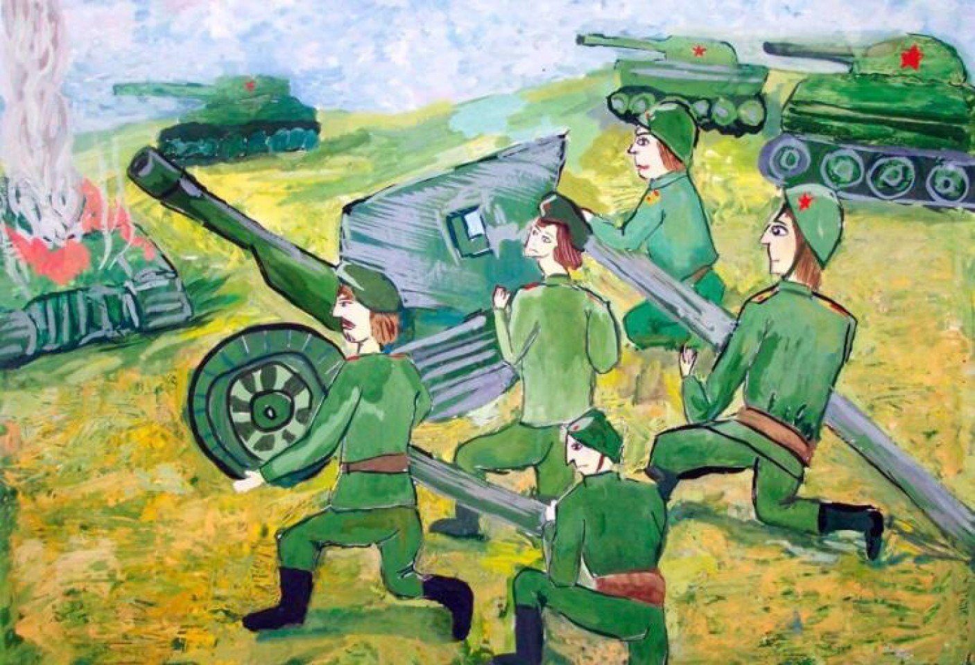 Дети великой отечественной войны рисунки