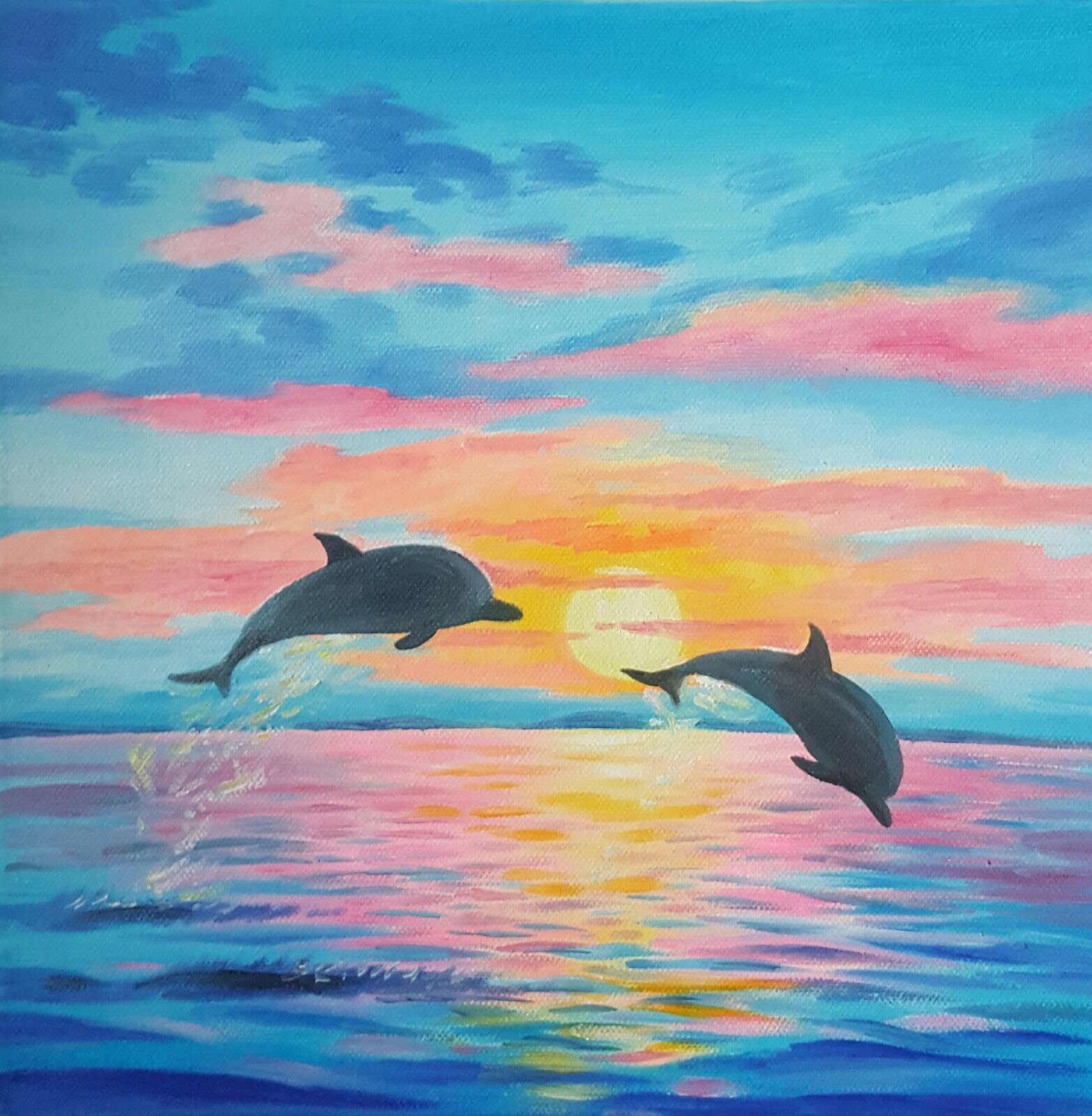 Дельфин в море рисунок детский (46 фото) » рисунки для срисовки на жк-вершина-сайт.рф