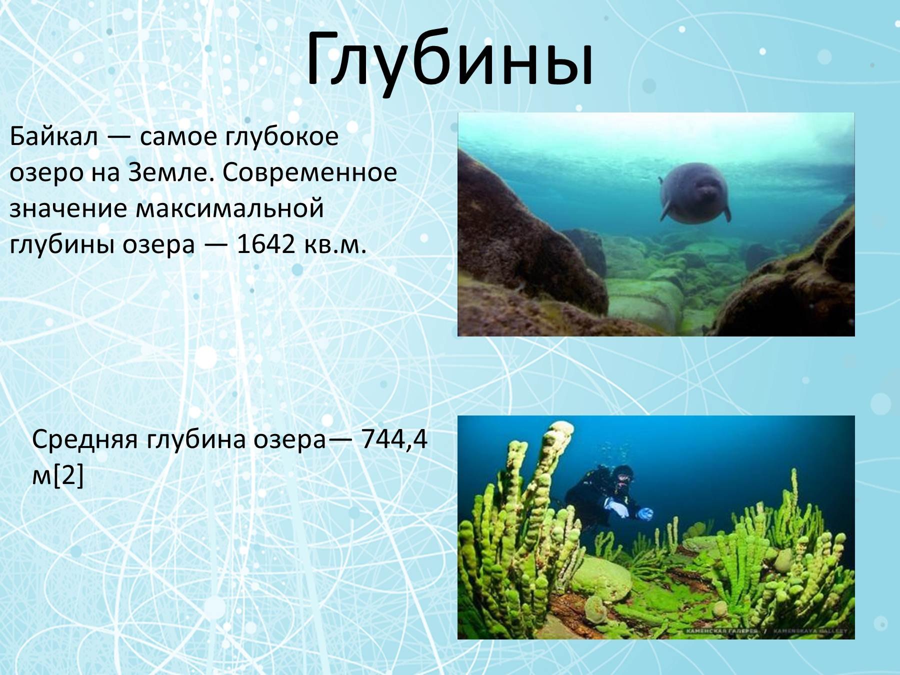 Глубина озера Байкал максимальная
