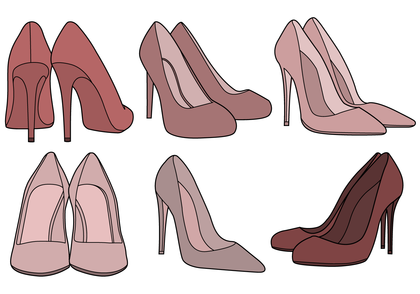 Как нарисовать туфли