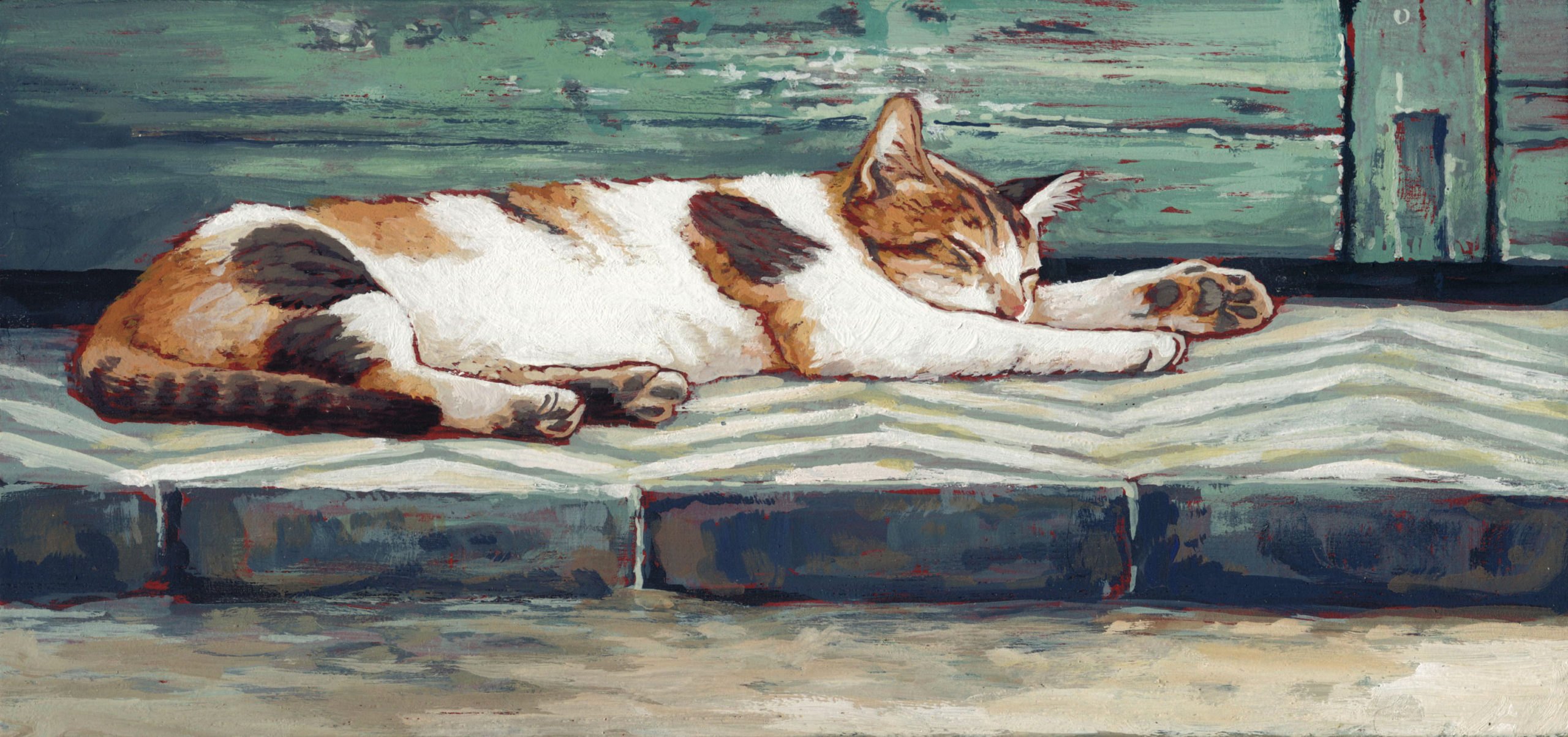 Картины лежа. Спящий кот в живописи. Кошка лежит живопись. Кошки картины художников. Кошки картины современных художников.