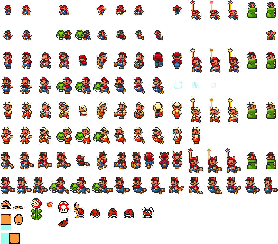 8 bit mario sprite sheet