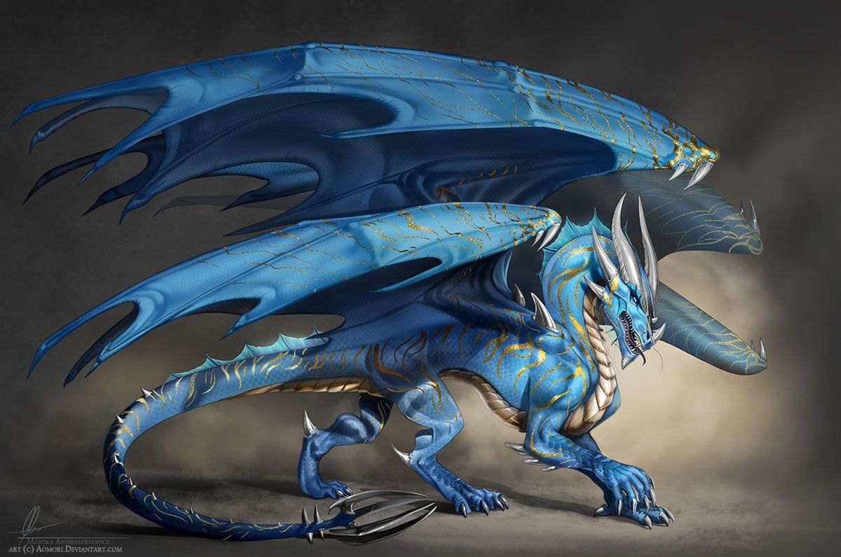 Айон синий дракон.