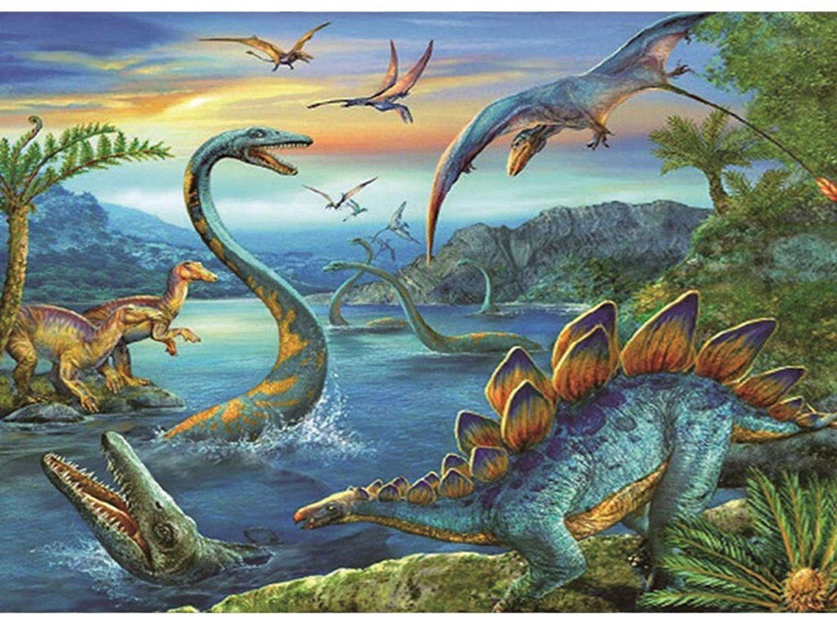 Мезозойская группа. Мезозойская Эра. Динозавры. Эпоха динозавров. Мир динозавров.