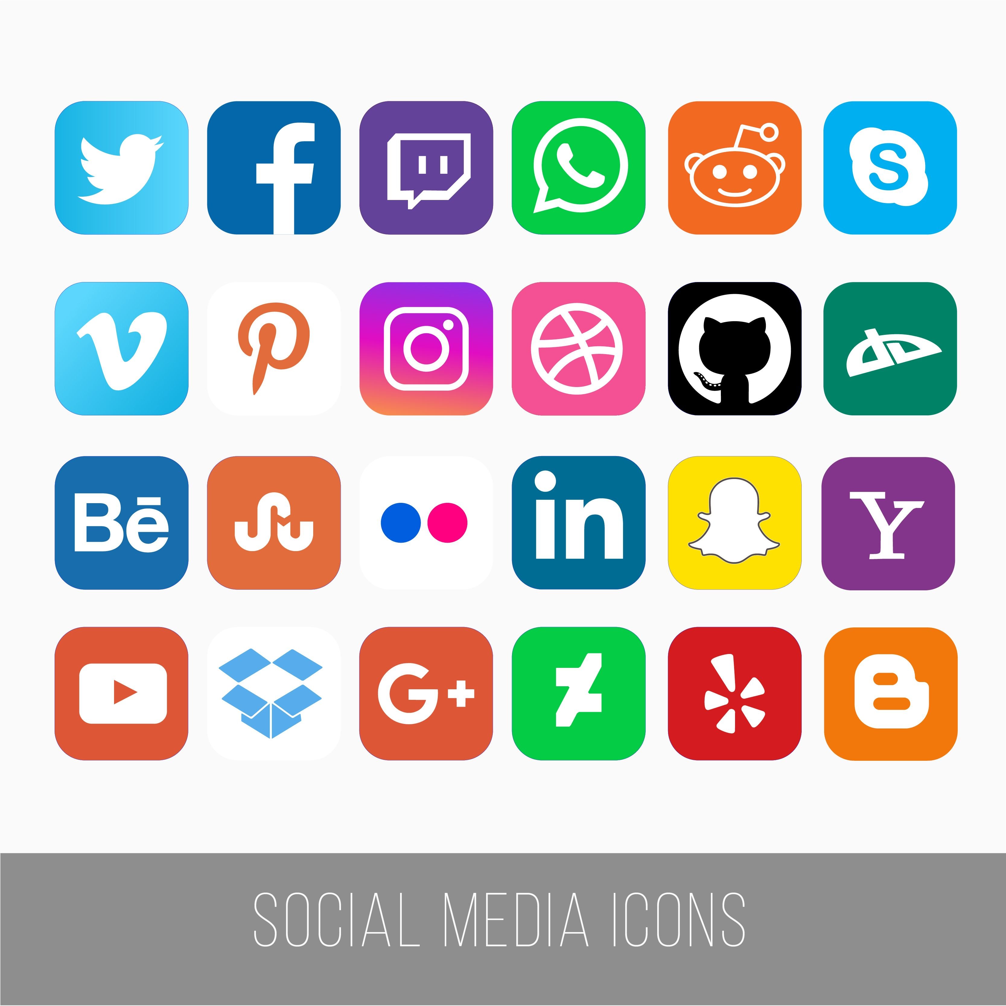 Кнопки социальных сетей. Иконки соц сетей. Логотипы популярных социальных сетей. Иконки соцсетей для сайта. Векторные логотипы соцсетей.