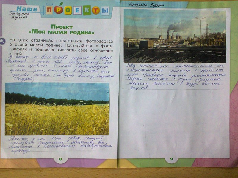 Проект малая малая Родина 1 класс окружающий мир