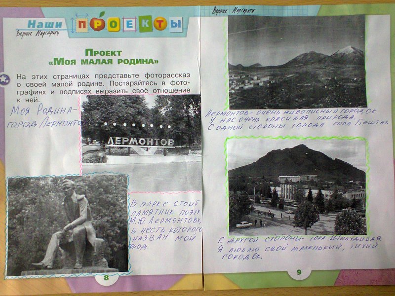 Мая малая Родина 1 класс