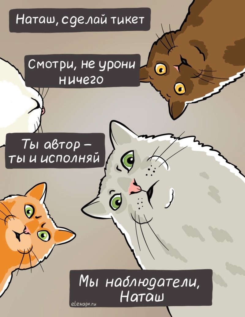 Мем Наташа и коты