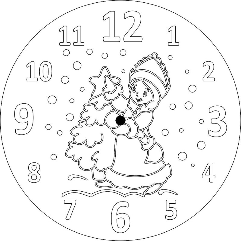 Часы поделка в детский сад новогодние