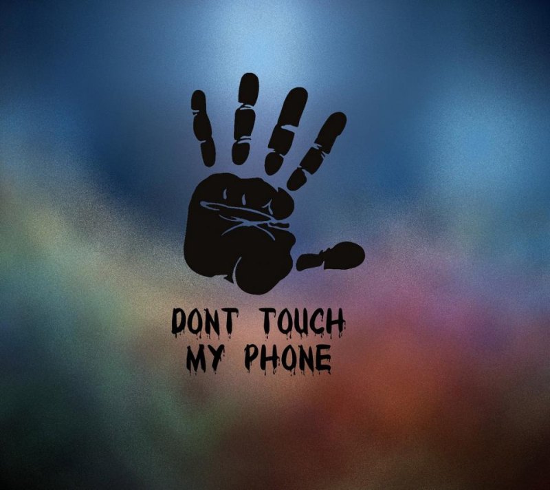 Глаща красные нв черном dont Tuch my Phone