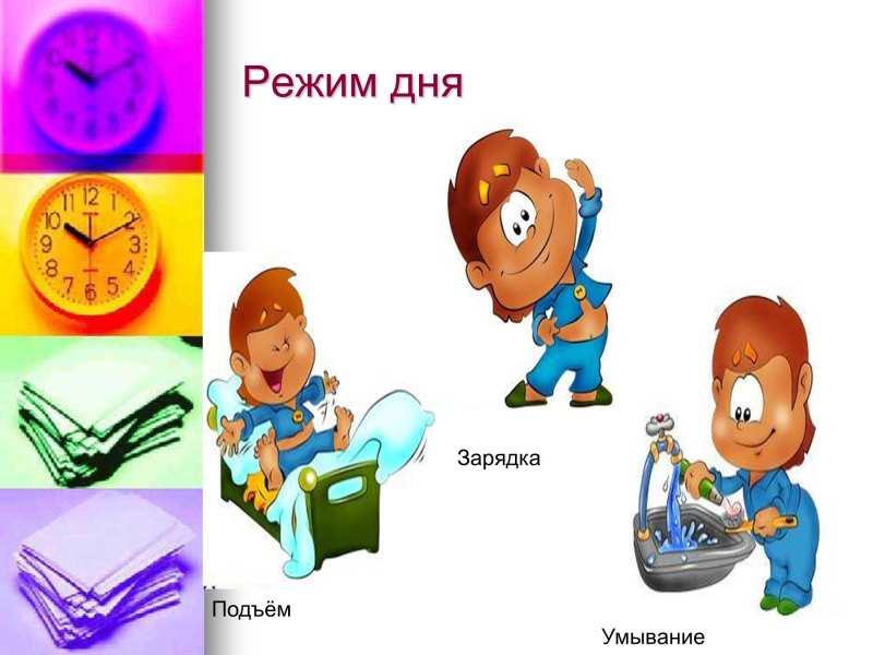 Рисунки на тему режим дня школьника