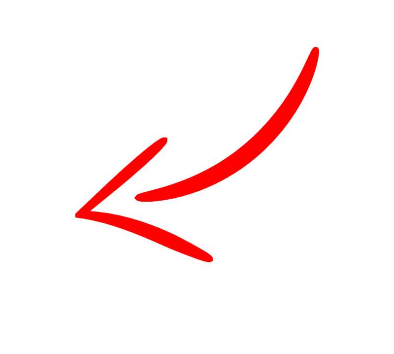 Красная стрелка вниз на прозрачном фоне