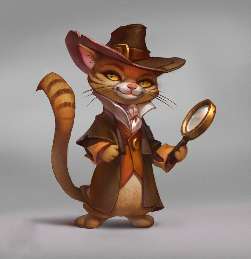 Кот следователь. Кот детектив. Кот персонаж. Персонаж в шляпе. Коты персонажи книг