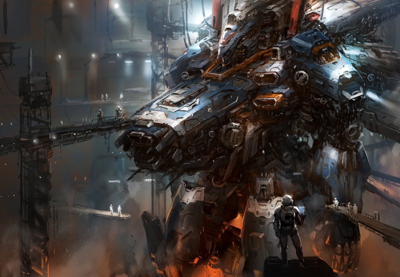Мехи Sci-Fi Art