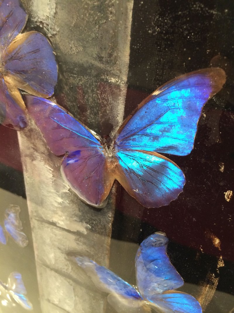 Обои бабочки эстетика голубые