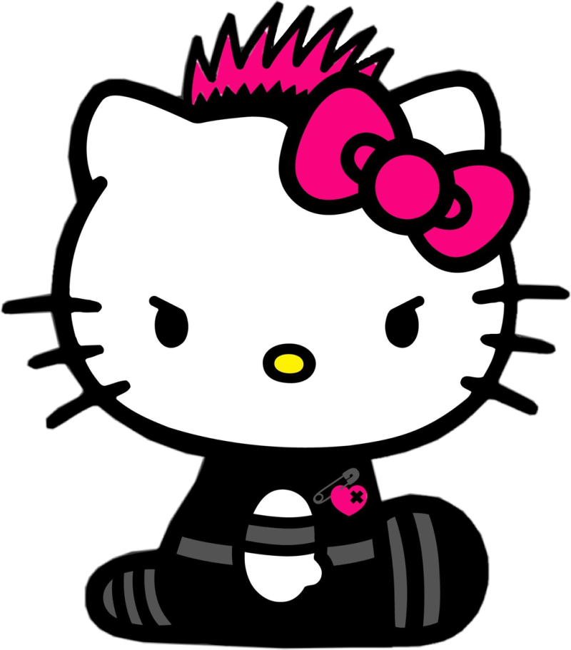 Фото черная hello kitty