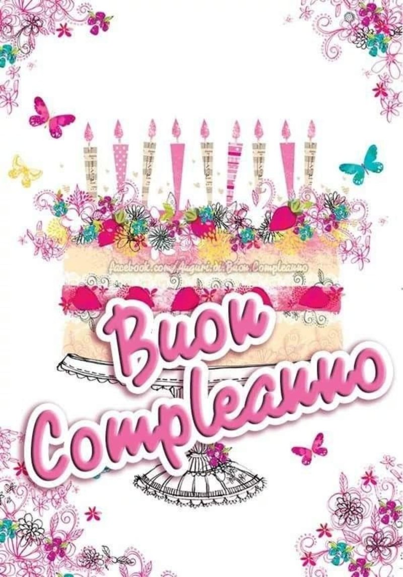 Tanti auguri di buon compleanno открытки