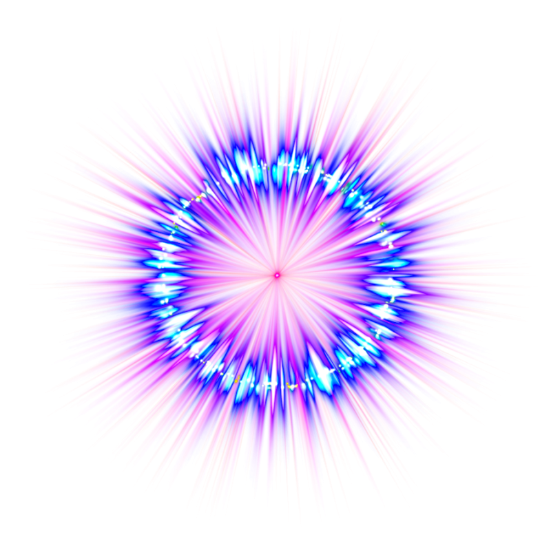 Вспышка на прозрачном фоне