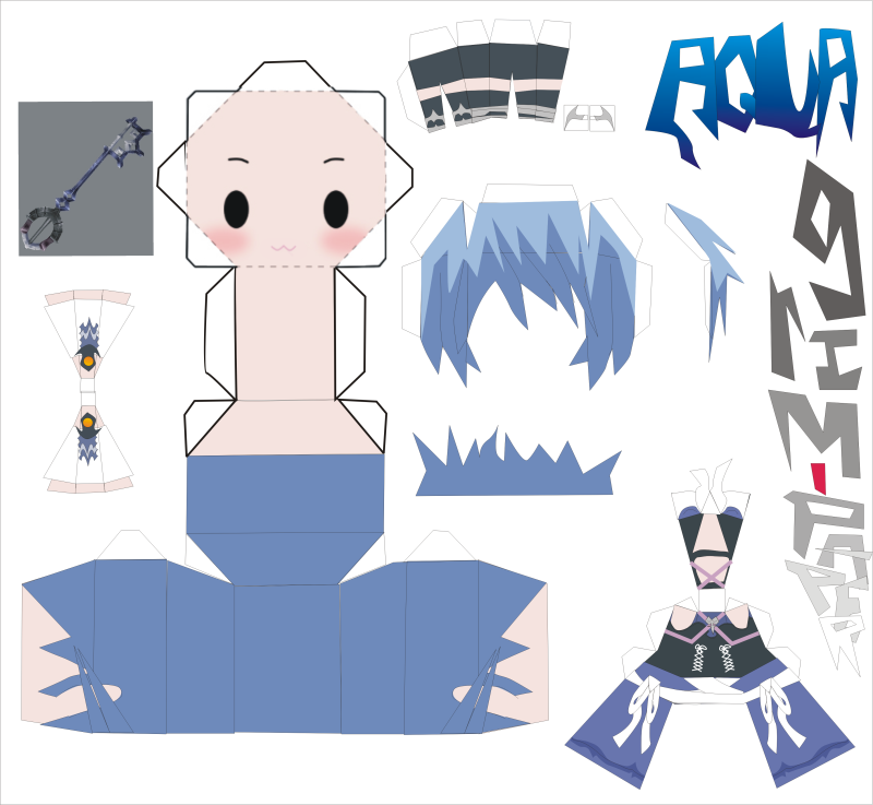 Papercraft развёртки аниме