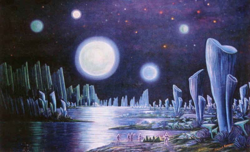 Г.И.Курнин Планета с пятью лунами