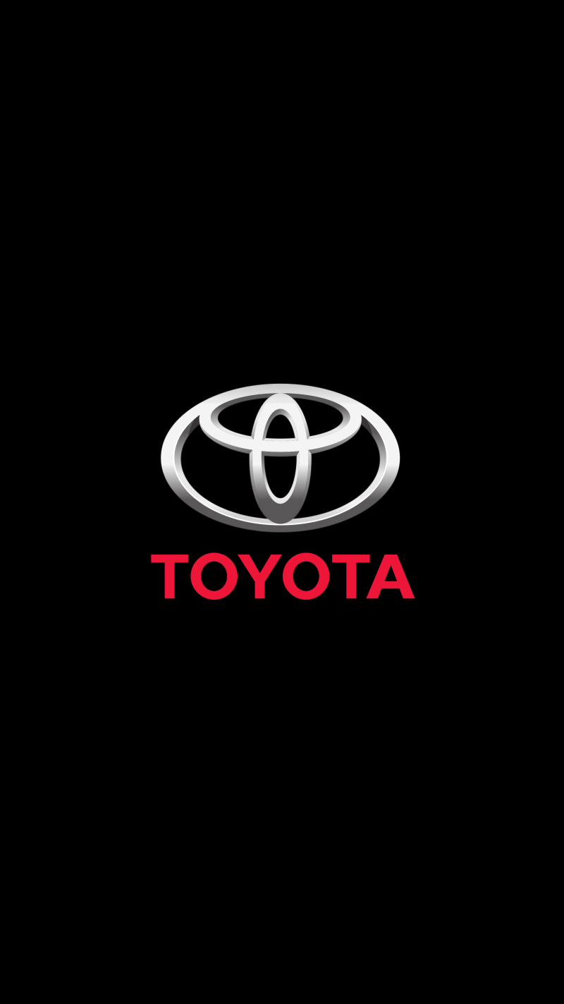 Toyota лого на черном фоне