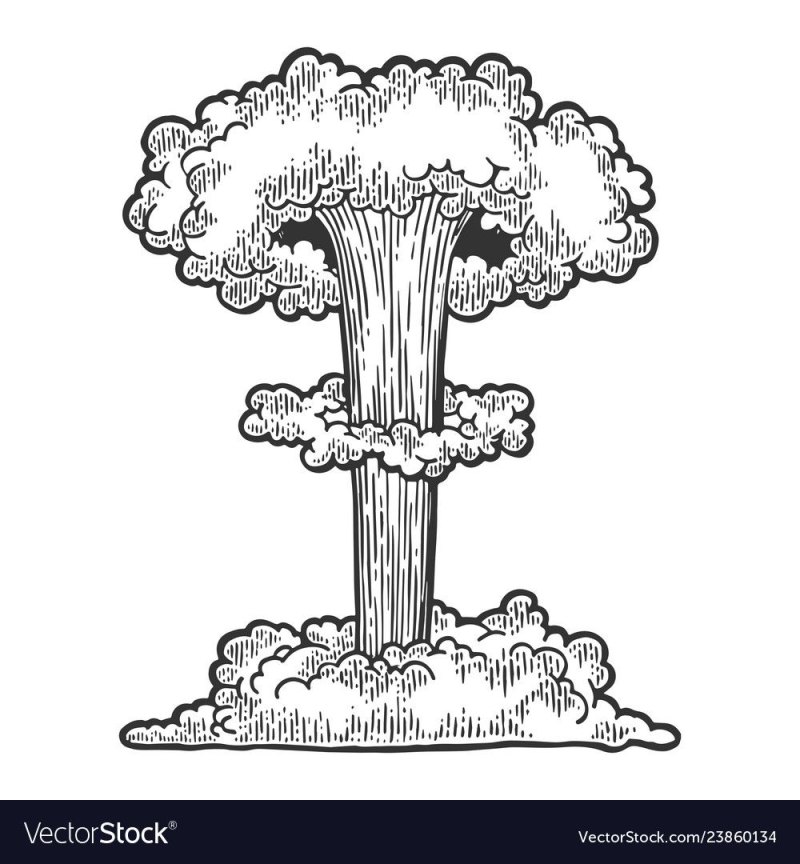 Как рисовать ядерный взрыв