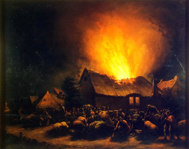 Сгоревшая деревня