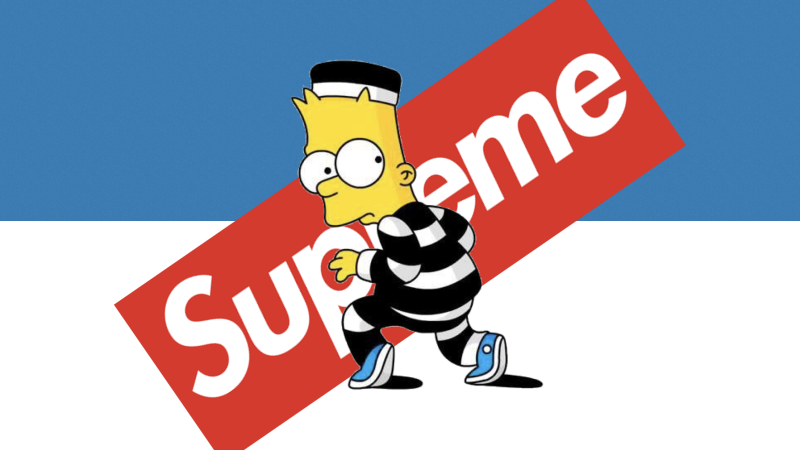 Обои Supreme симпсоны