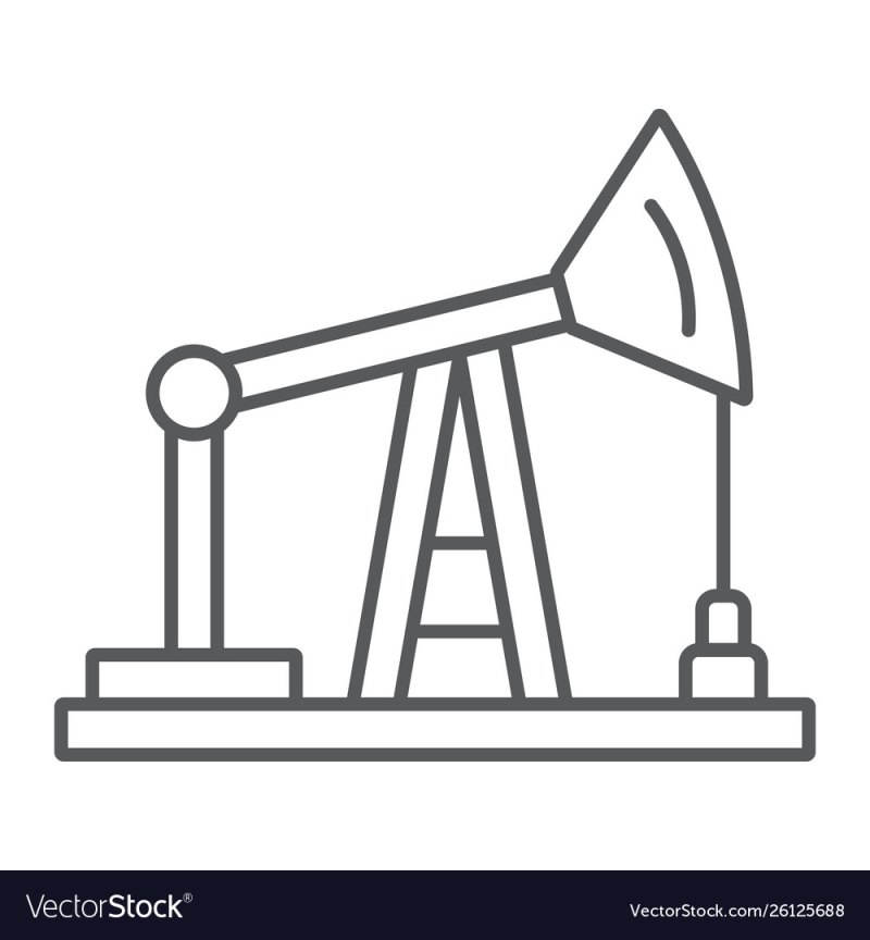 Нефтяная вышка рисунок