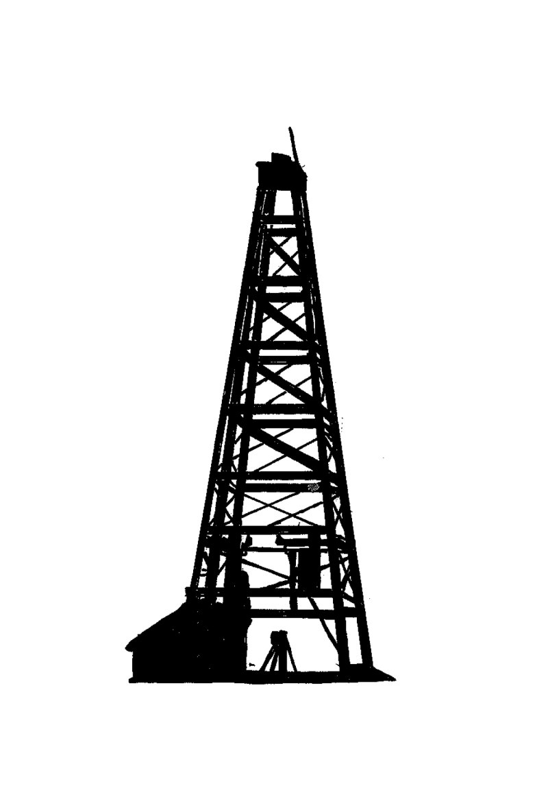 Рисунок нефтяной вышки для детей