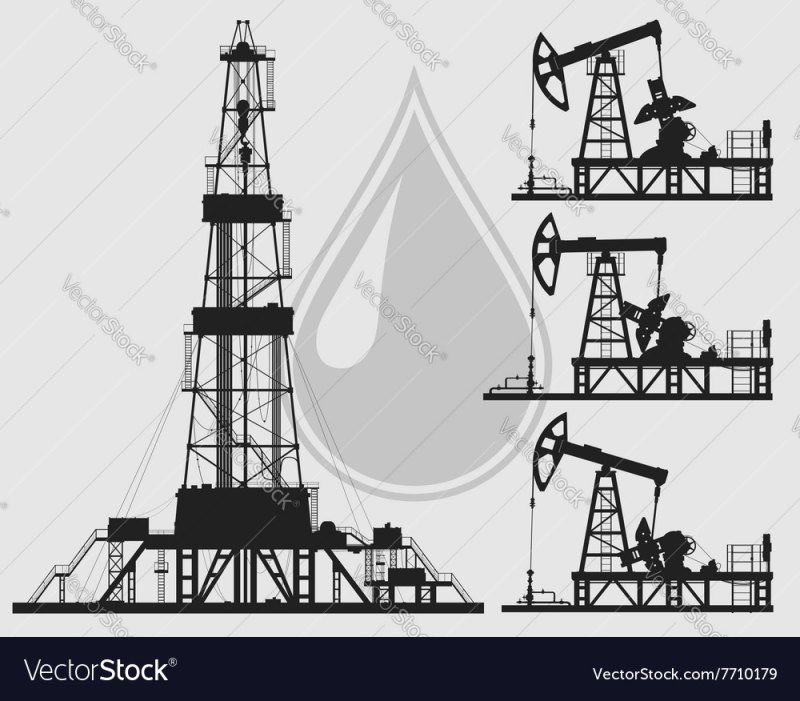 Нефтяная вышка рисунок