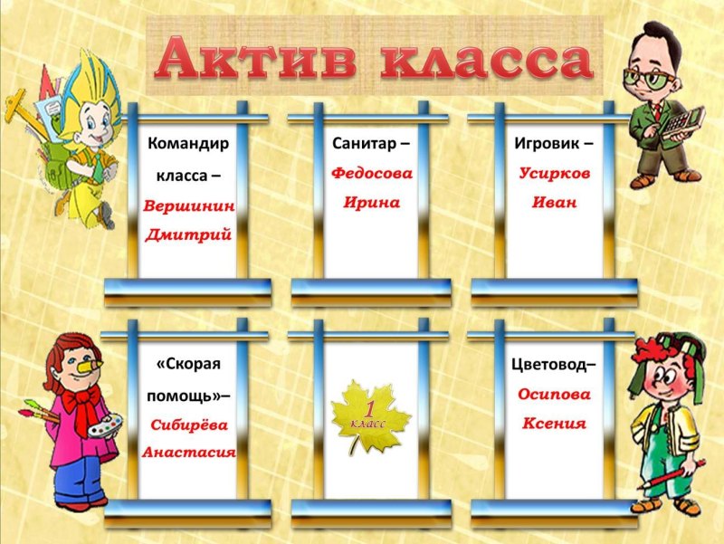 Макет стенда для школы