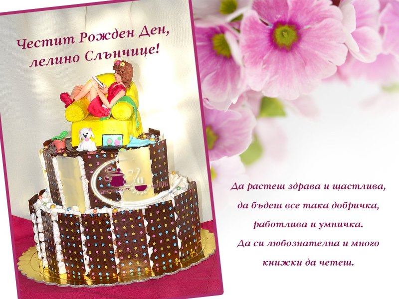Открытка с днем рождения на болгарском языке