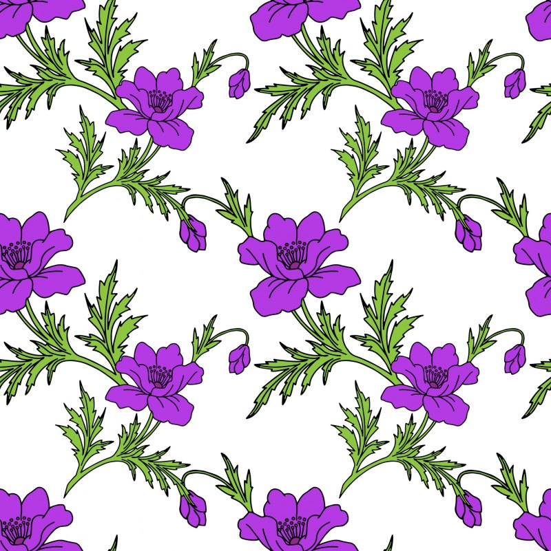 Как нарисовать фиолетовые цветочки - 81 фото