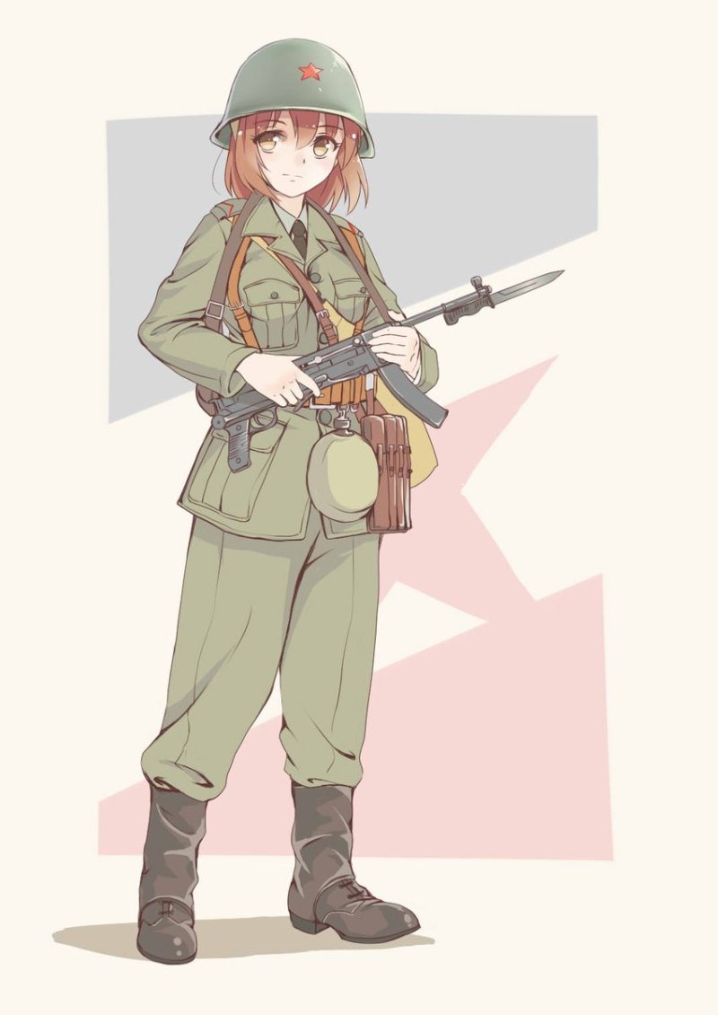 Солдат второй мировой войны СССР anime