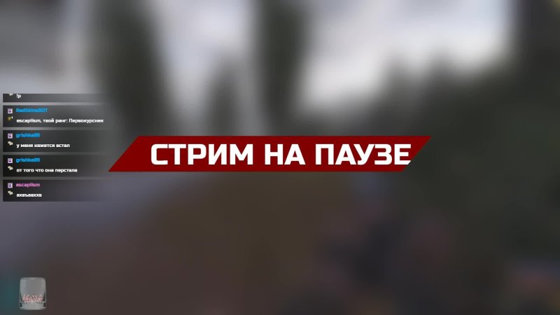 Pause для стрима