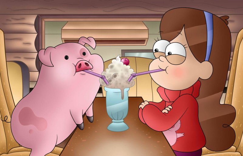 Mabel Pines and Waddles