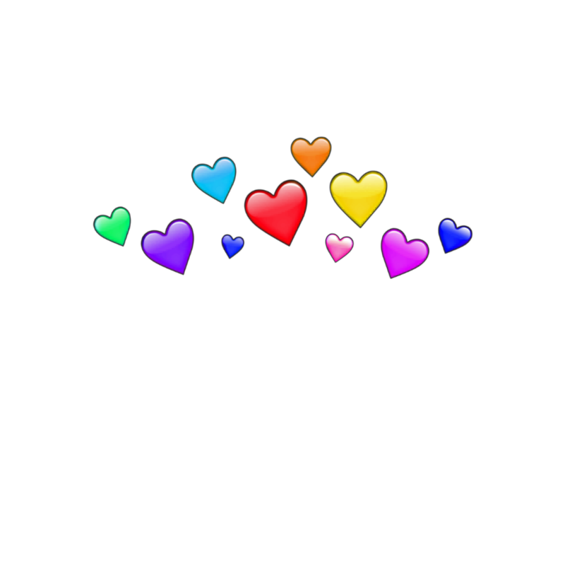 Rainbow Heart Crown