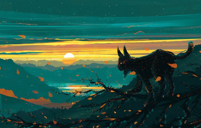 Кошка арт