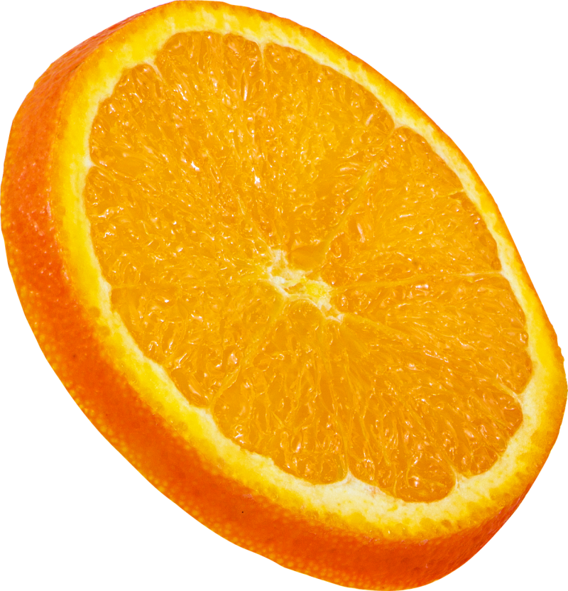 Sliced orange. «Долька апельсина» (Orange Slice, 1960), Полен Пьер. Апельсин на белом фоне. Апельсин на прозрачном фоне. Апельсин в разрезе.